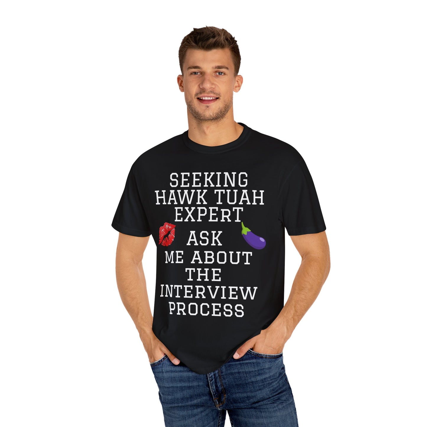 Hawk Tuah emoji shirt