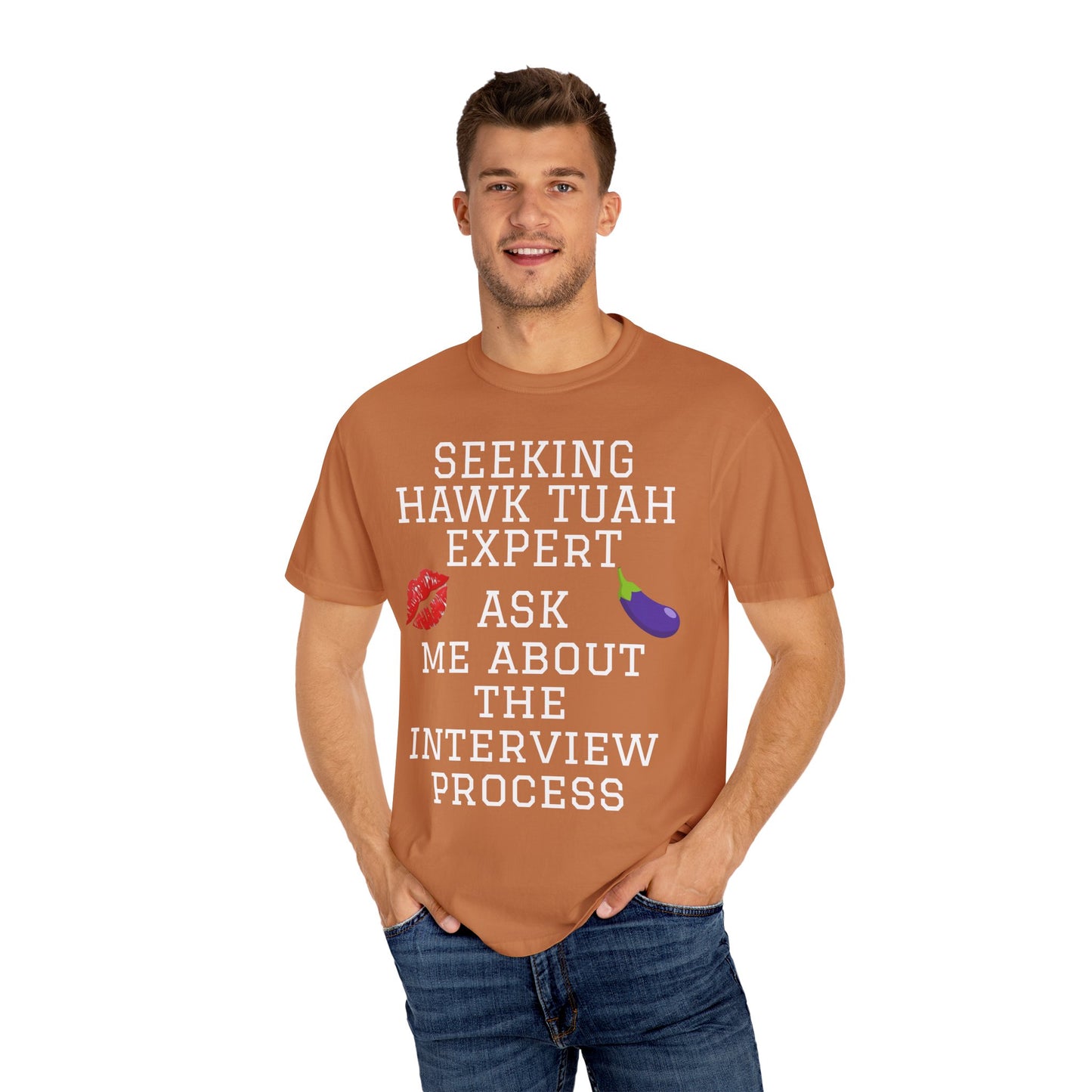 Hawk Tuah emoji shirt