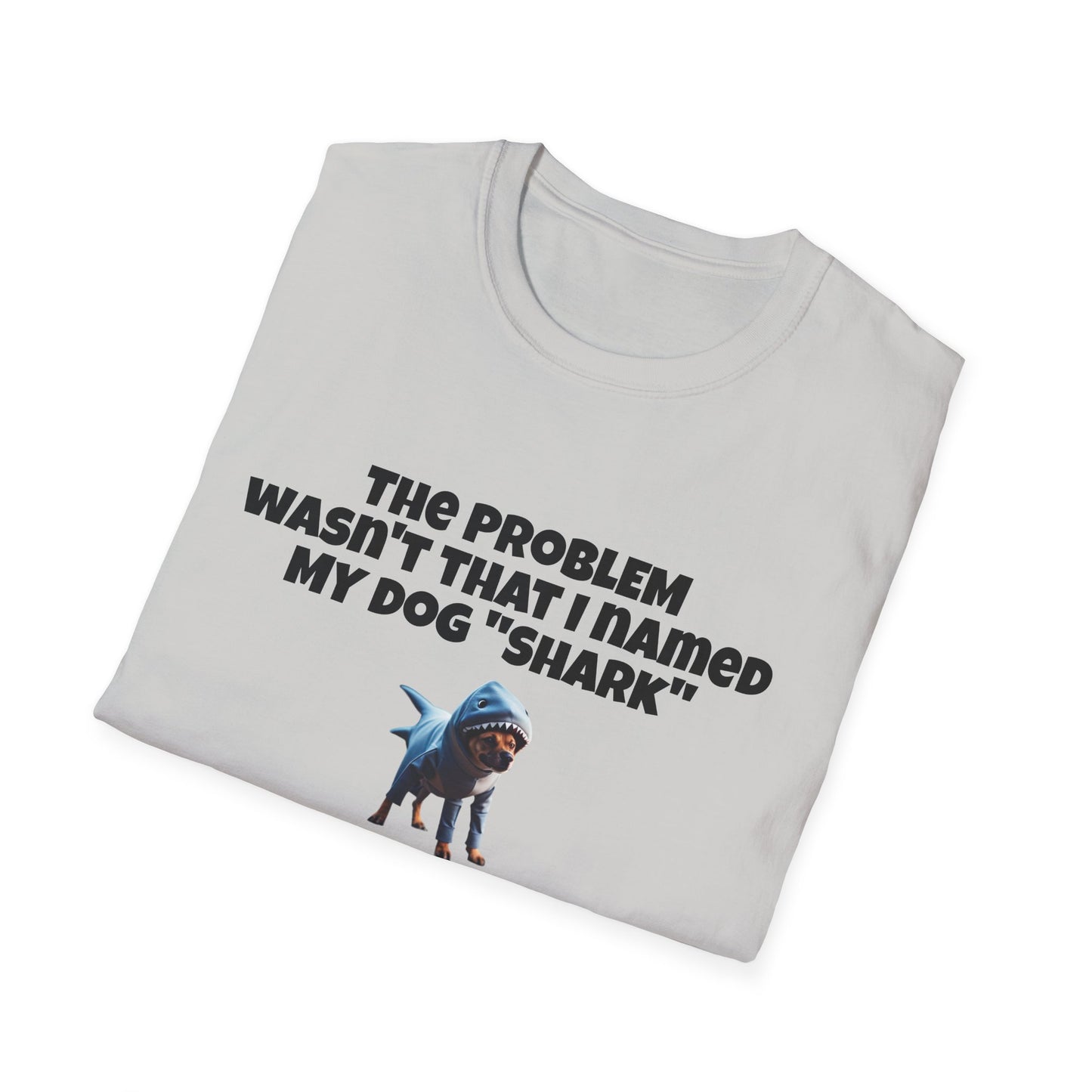 Dog shark tshirt